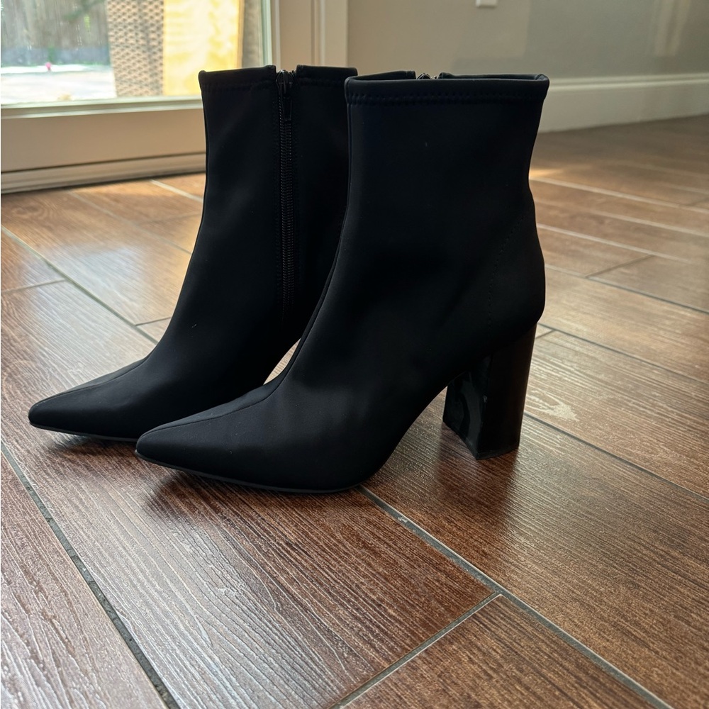 Jeffrey Campbell black Ankle sock boots